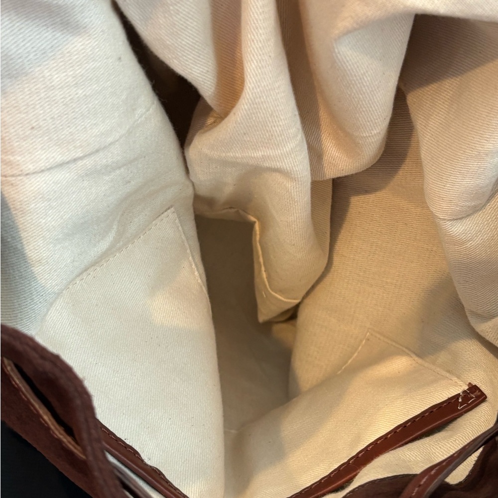 NEW! $248 Sundance Simplicity Embellished Backpack in Chocolate 100 Cow Leather - Picture 12 of 13